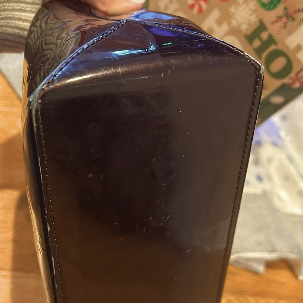 ✨ LOUIS VUITTON ✨ Authentic Monogram Vernis Wilshire PM Handbag Amarante Purple - Picture 11 of 16